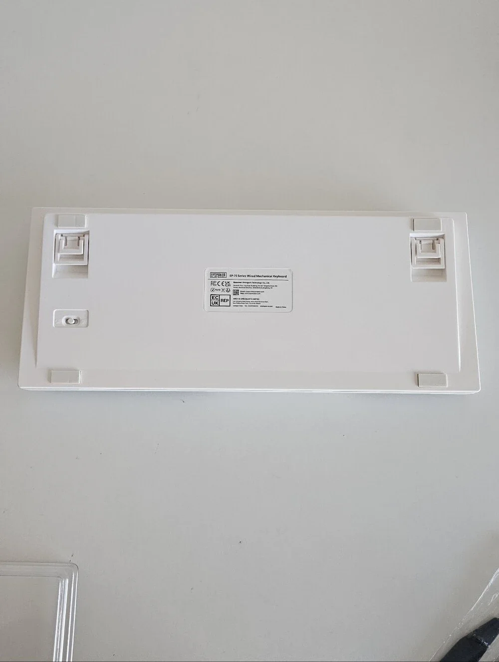 Epomaker EP75 75% Hot-Swappable Mechanical Keyboard White Gaming Computer RPG